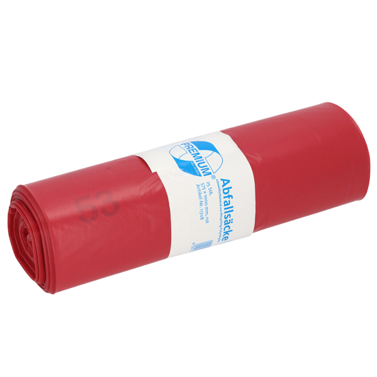Sacs Poubelle DEISS Premium 120L - 25 Rouleaux Transparents - 70μm Épais - Résistants Et Solides